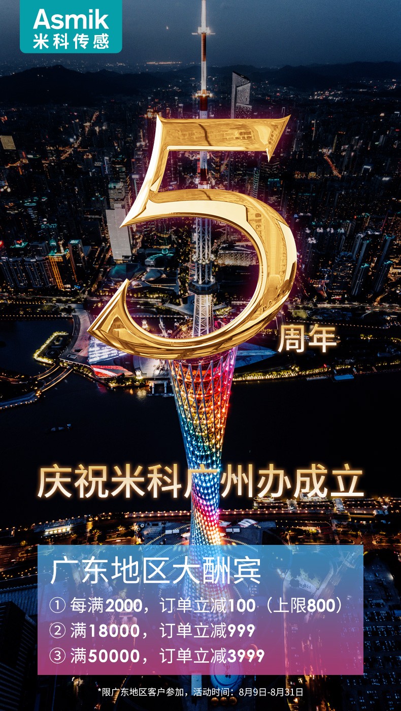 慶祝廣州辦事處成立5周年，全場滿減，感恩回饋